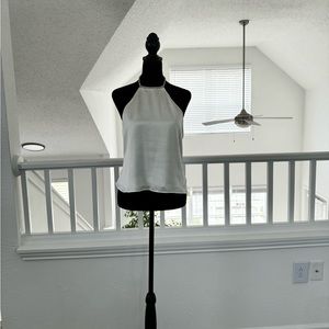 Zara backless top with rhinestone detail